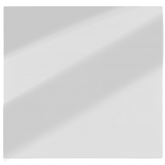 Placa Cega com Suporte 4x4 - RECTA Espelhada Gloss